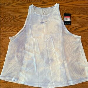 Nike Dri-FIT White and Purple Tank